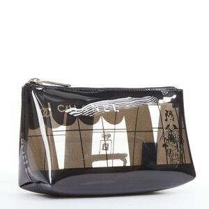 Chanel Window Clear PVC Cosmetic Pouch